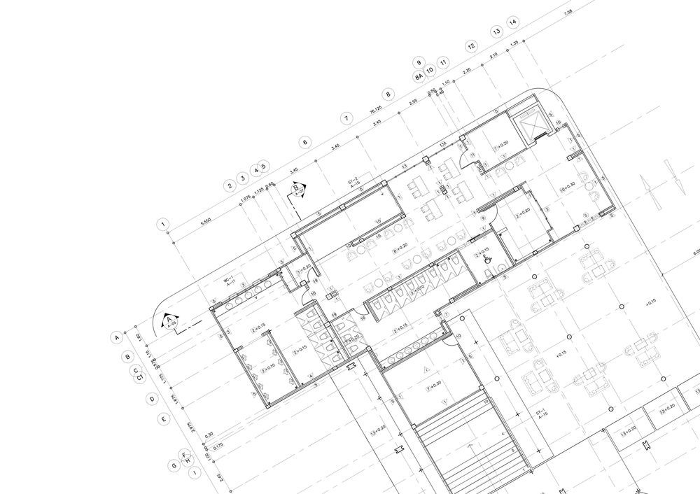 Architectural Floor Plan In Blueprint Style — GS Design & Drafting In Byron Bay, NSW