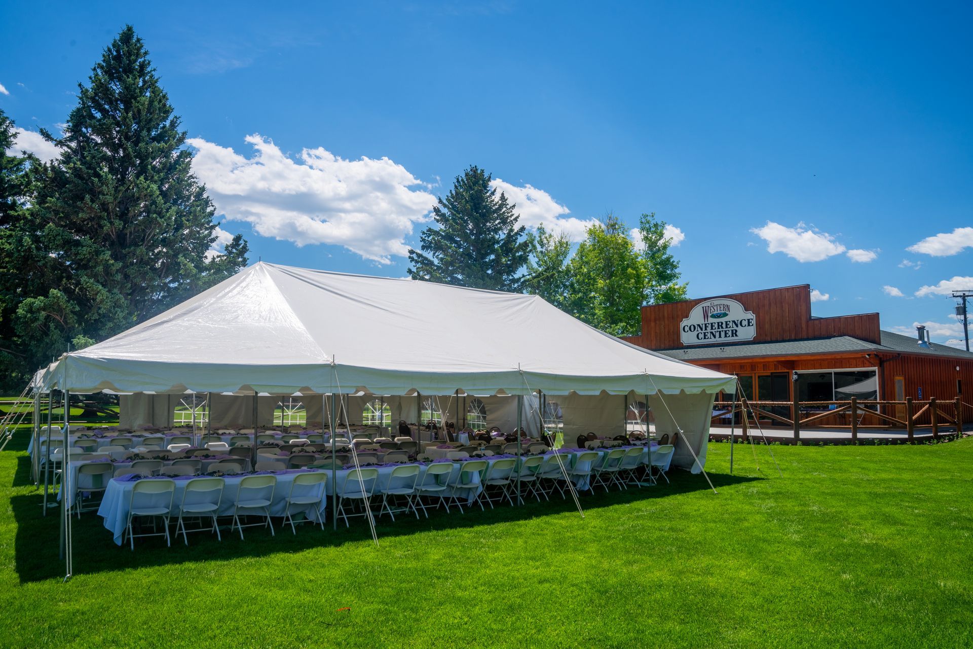 Tented Lawn Space with Conference Center