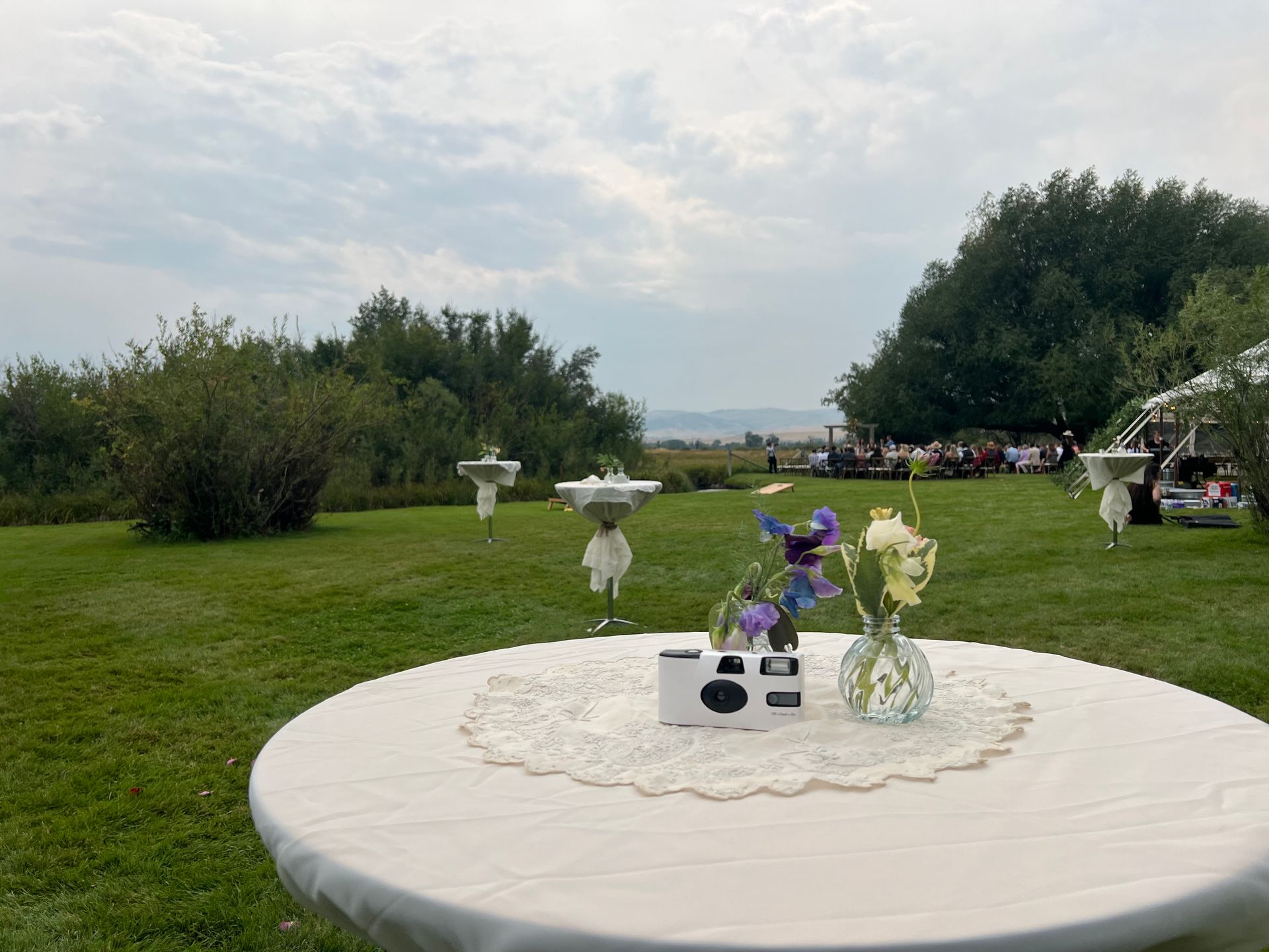 outdoor set up in bear creek meadow