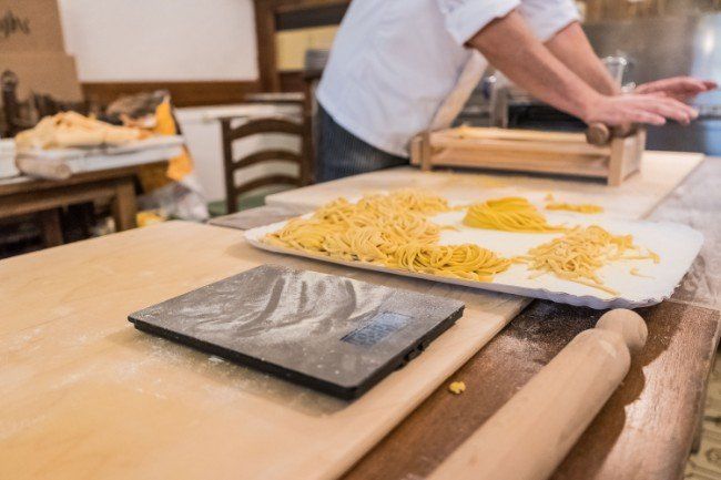 Preparazione pasta fresca