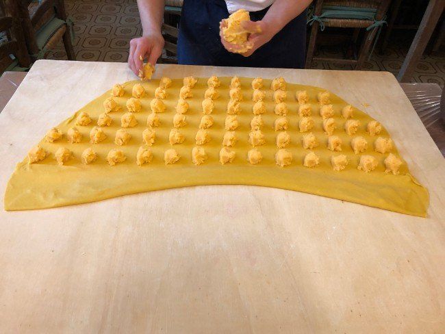 Preparazione agnolotti