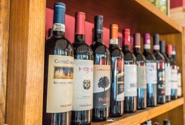 Etichette di rossi italiani