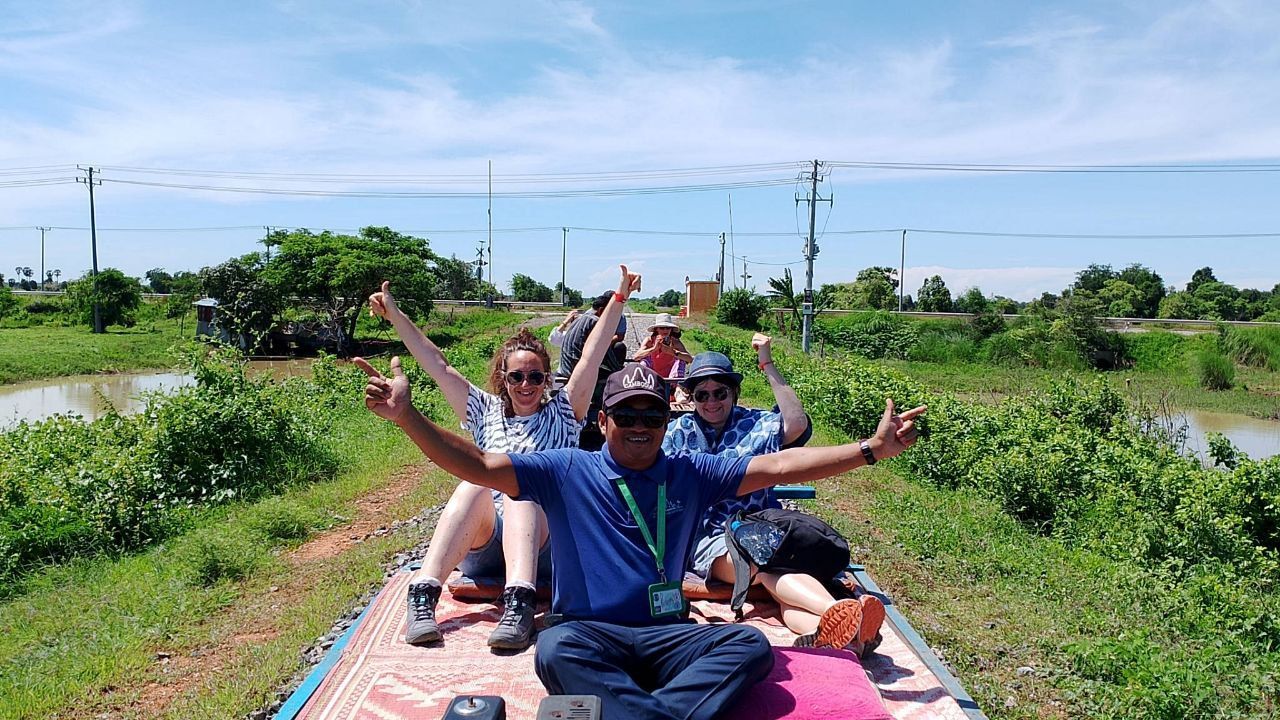 Scenic view of the Battambang countryside on a private Cambodia tour