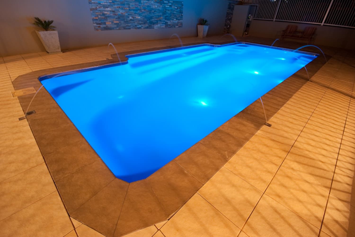 Backyard with Newly Installed Swimming Pool