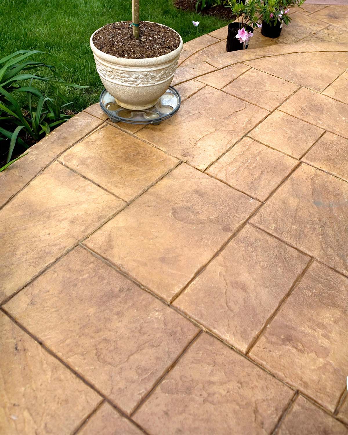 New Stamped Concrete Patio Installed In Residential Home In Toowoomba QLD