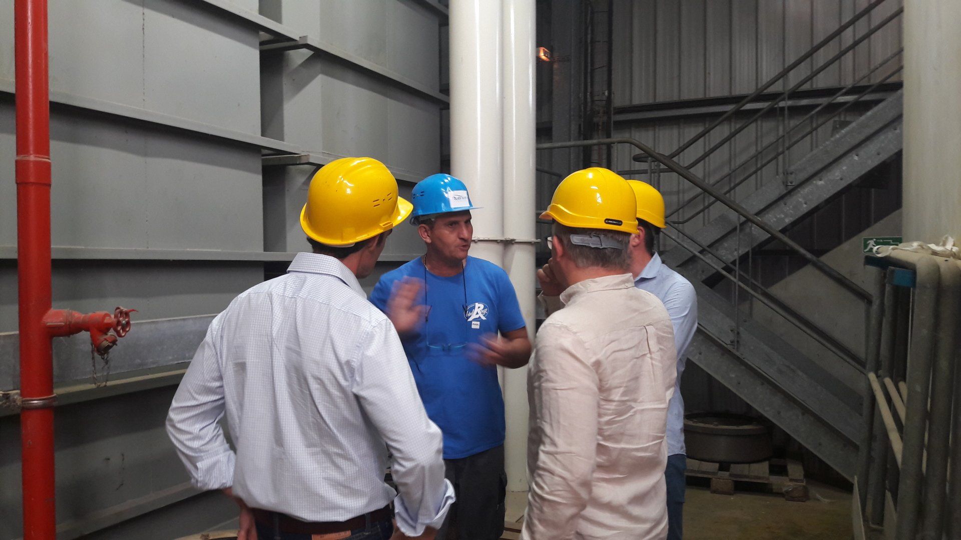 Inspection of a feed plant for shrimps and broodstock. 