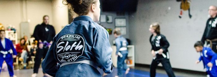 Jiu-Jitsu Kids Running around the mat