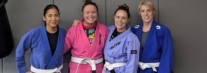 BJJ women posing for a picture