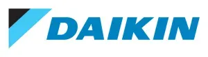 Official Daikin brand logo representing air conditioning product installations.