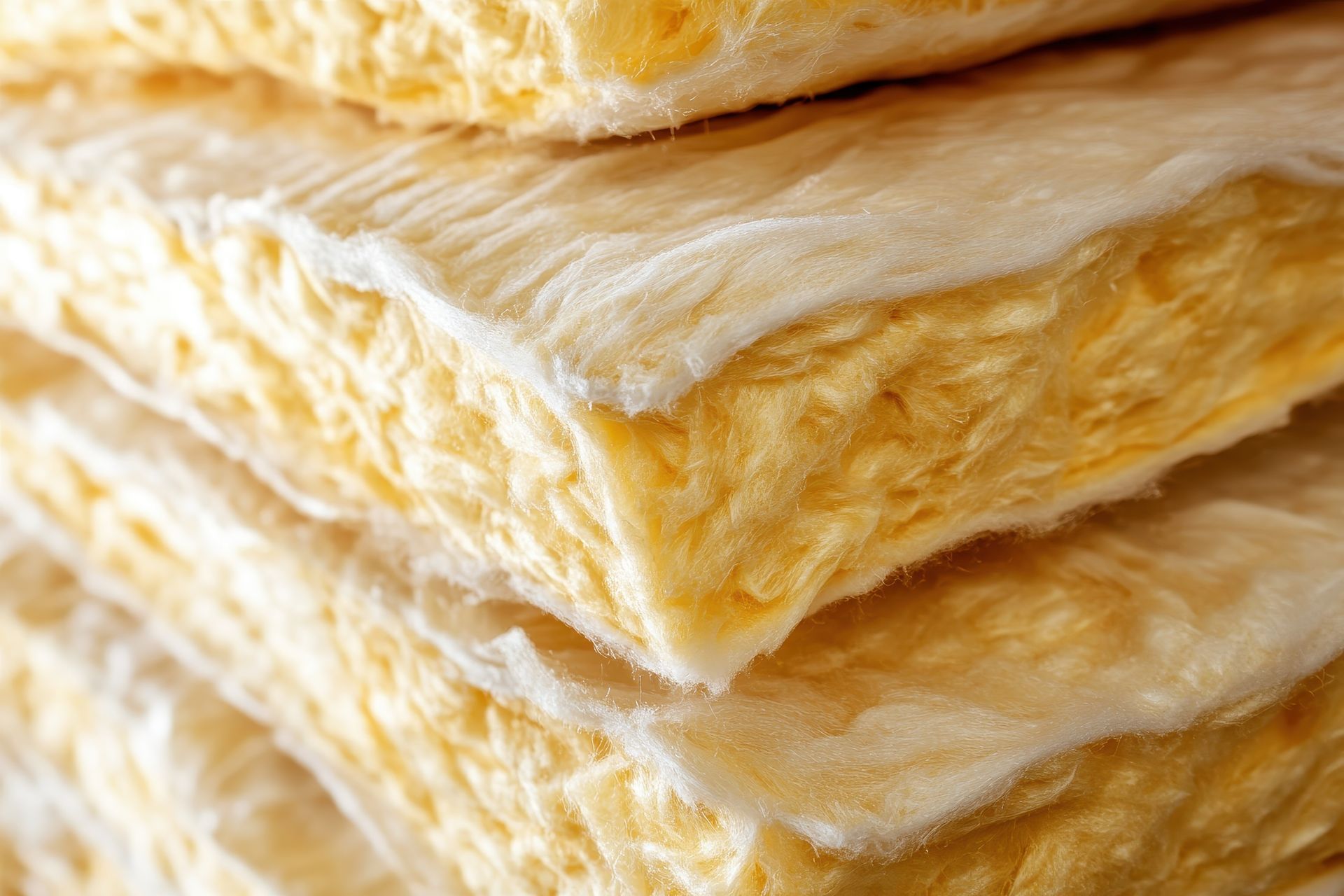 A close up of a stack of insulation sheets.