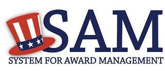 A logo for the sam system for award management