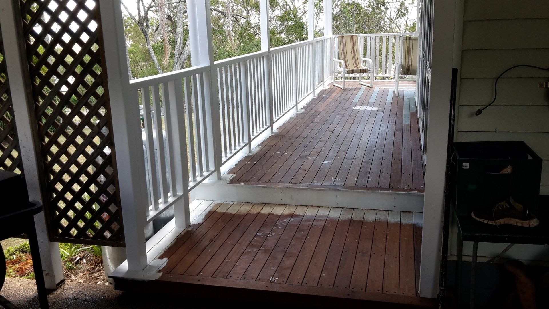 veranda renovation deck