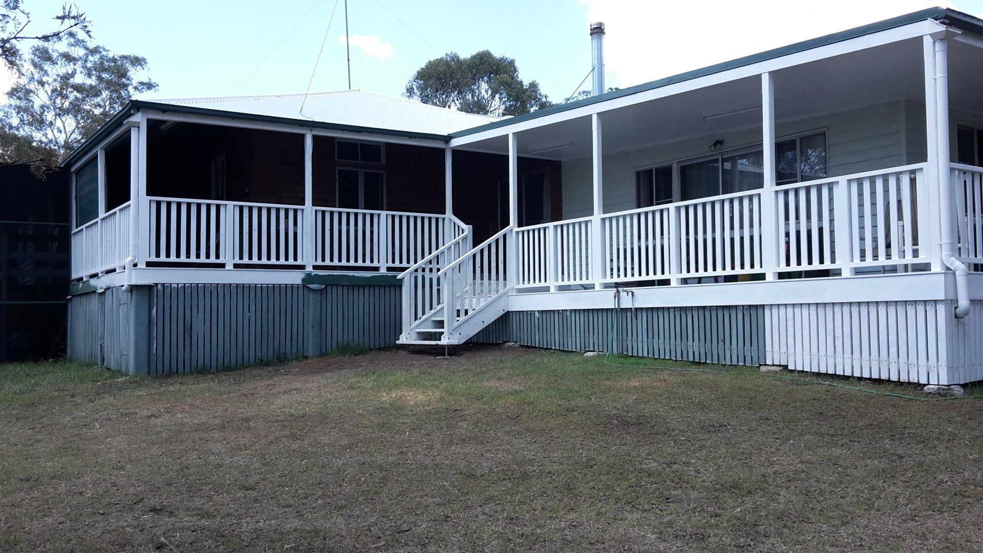 veranda renovation new rails