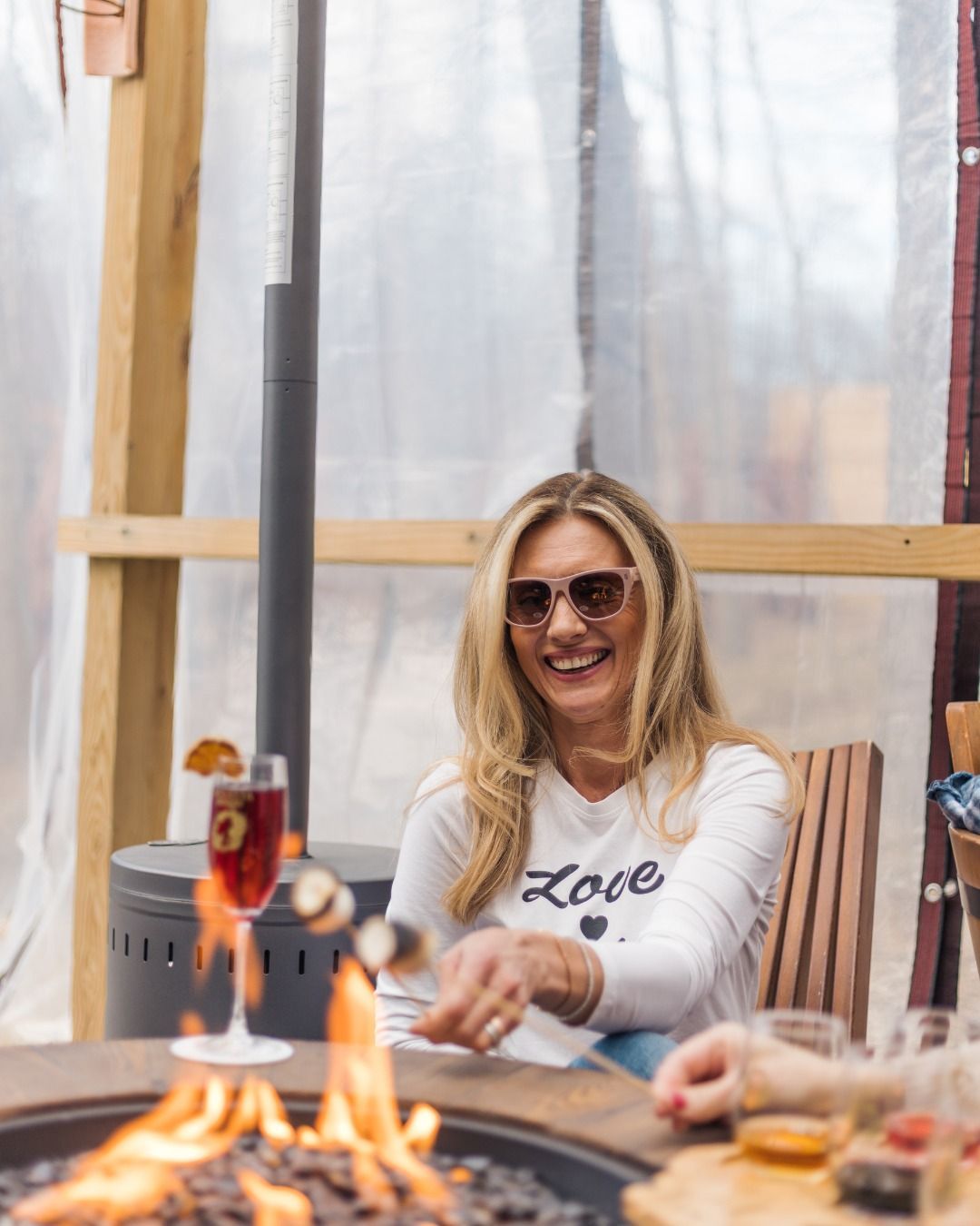 Armida cooking smores