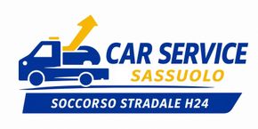 Logo con testo blu 