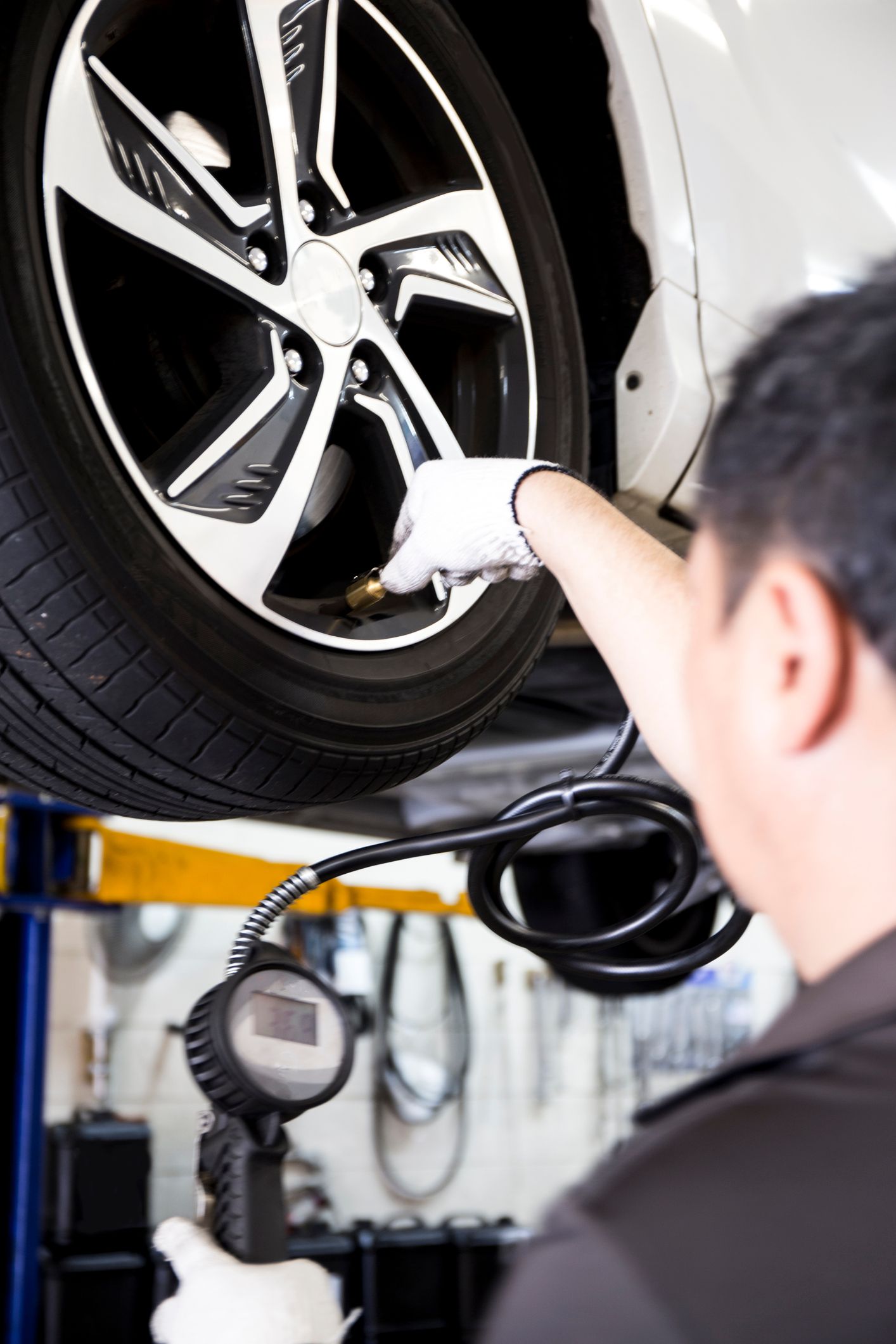 Putting Air On Tyre — Warrnambool, VIC — Warrnambool Tyre & Auto