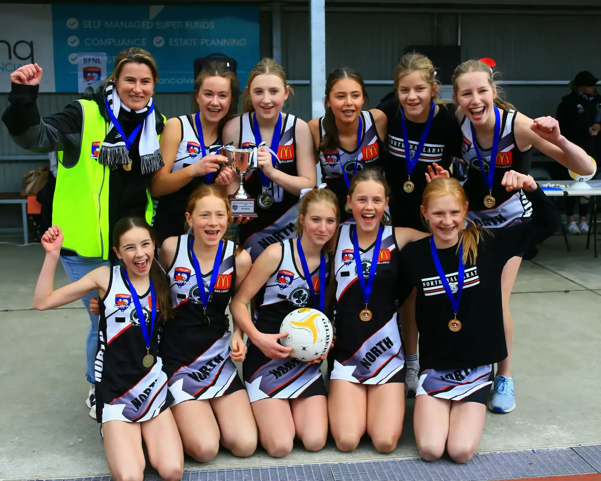 North Ballarat Netball Club 13&U Seniors Premiers