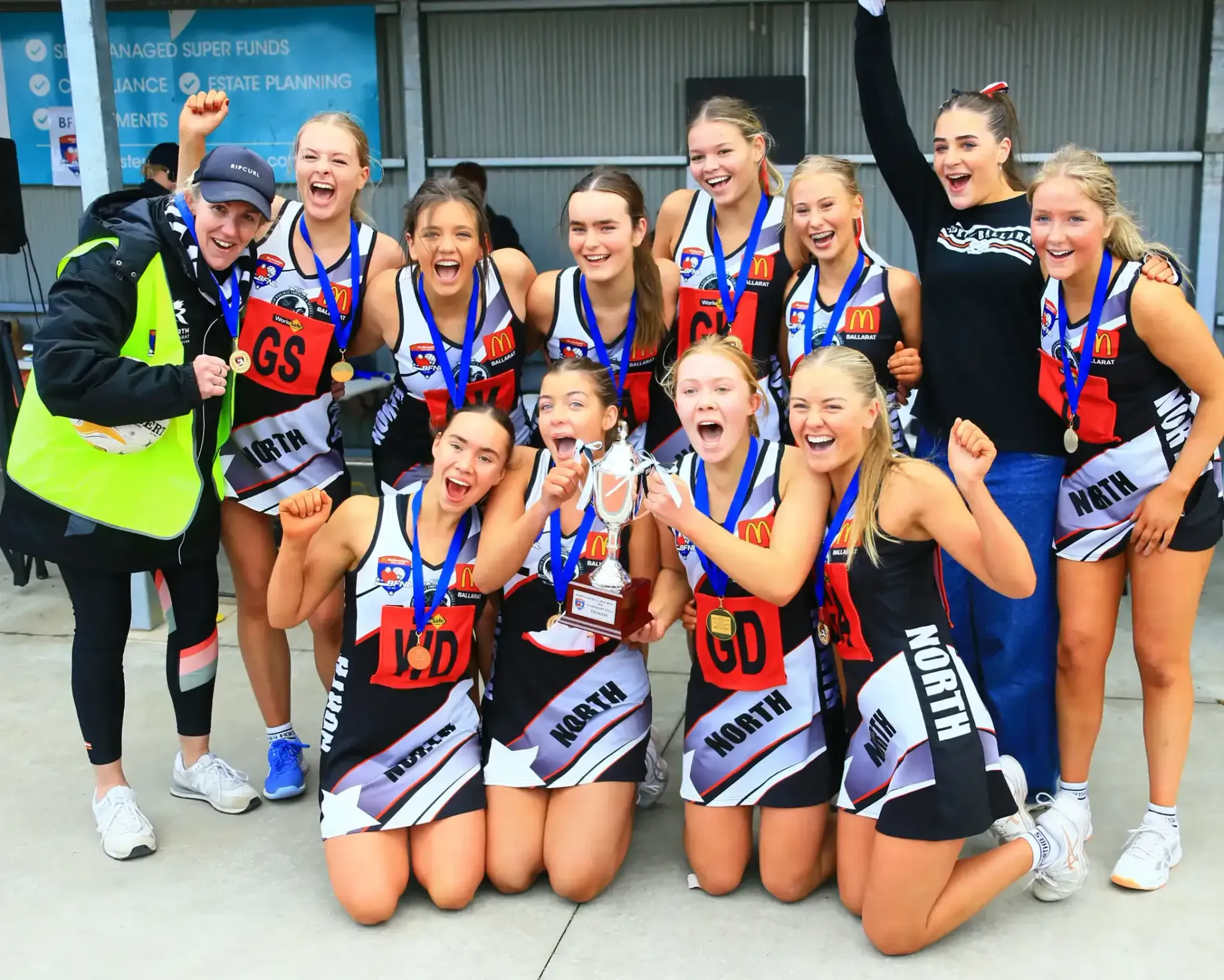 North Ballarat Netball Club U17 Reserves Premiers