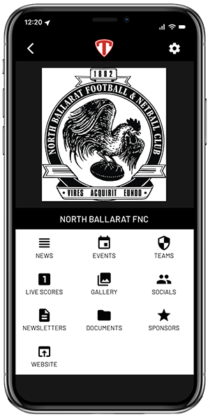 Ballarat North Football and Netball Club Team App