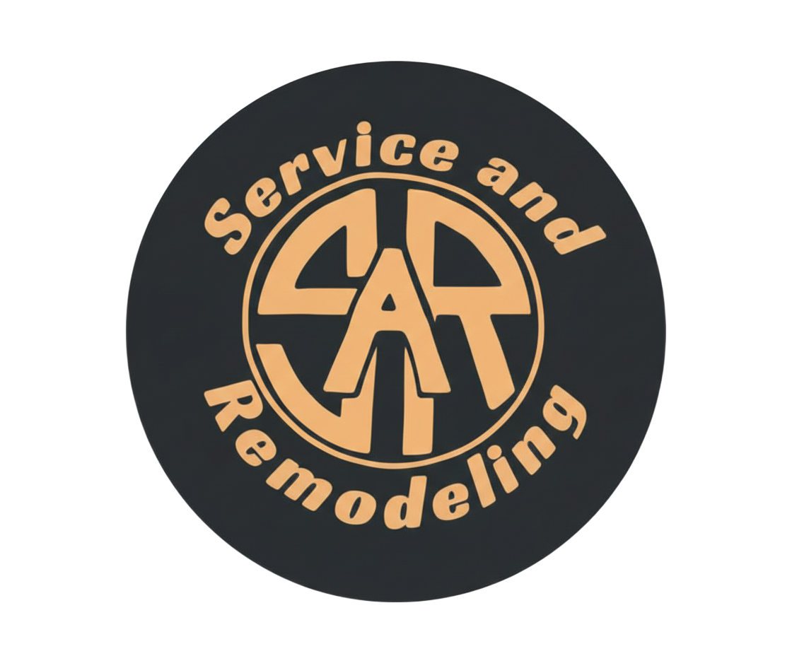 Logo for Brandywine Creek Construction LLC: white geometric roof design over company name on a blue background.