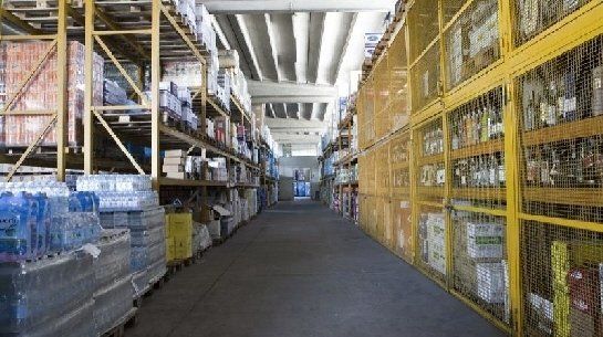 deposito della ditta di distribuzione bevande