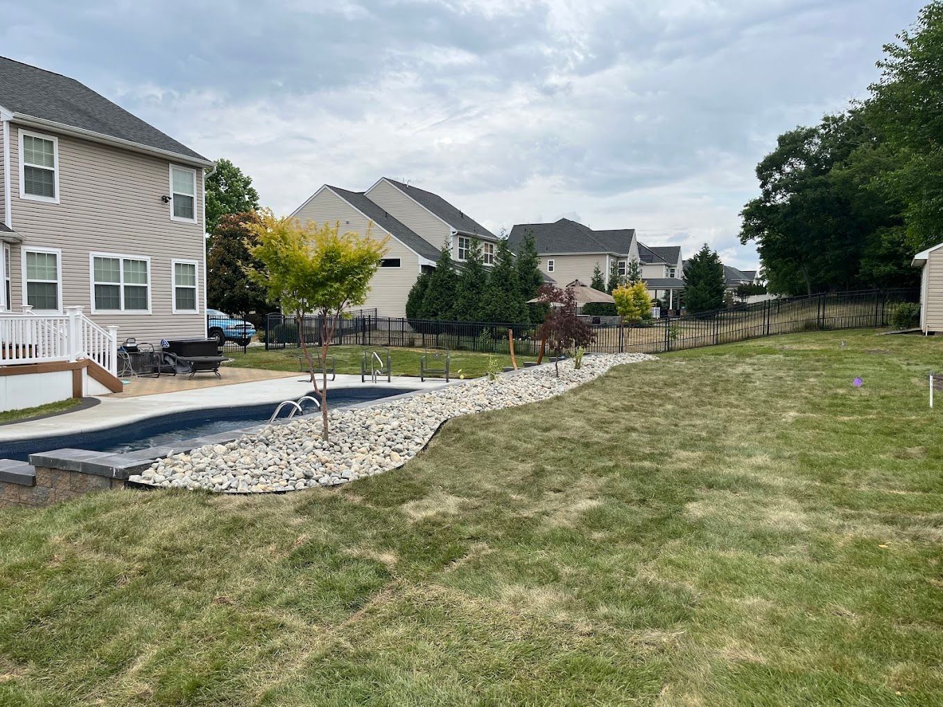 Lawn with brown patches