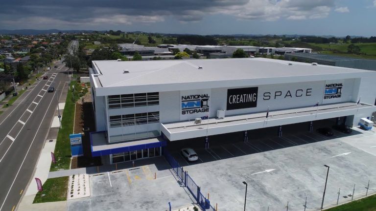 Large white building with