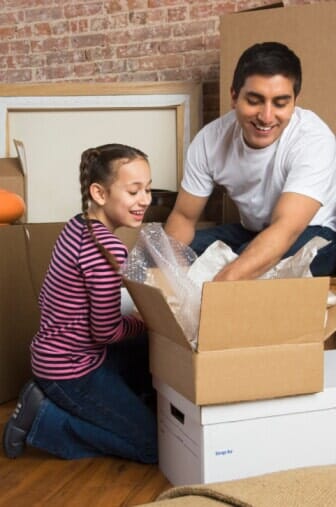 father and daughter  - moving services in Virginia Beach, VA