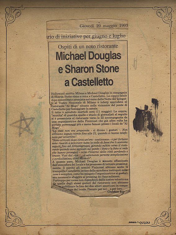 Sharon Stone e Michael Douglas