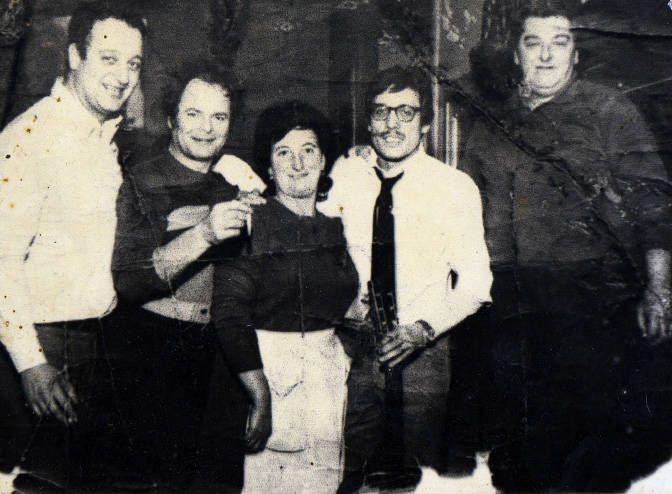 Bebbe Viola, Rudy Magnani, Enzo Jannacci e i coniugi Valsecchi