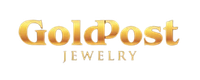 Gold "GoldPost" Jewelry logo.