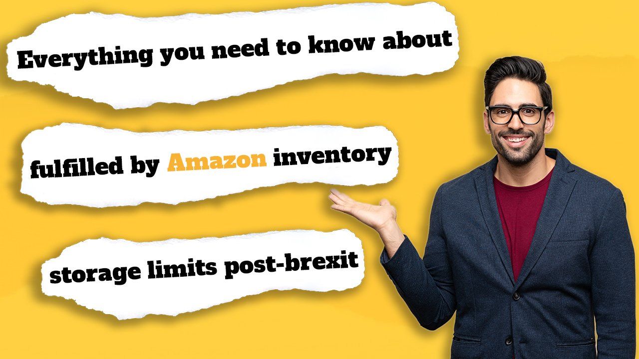 man and words amazon FBA storage inventory