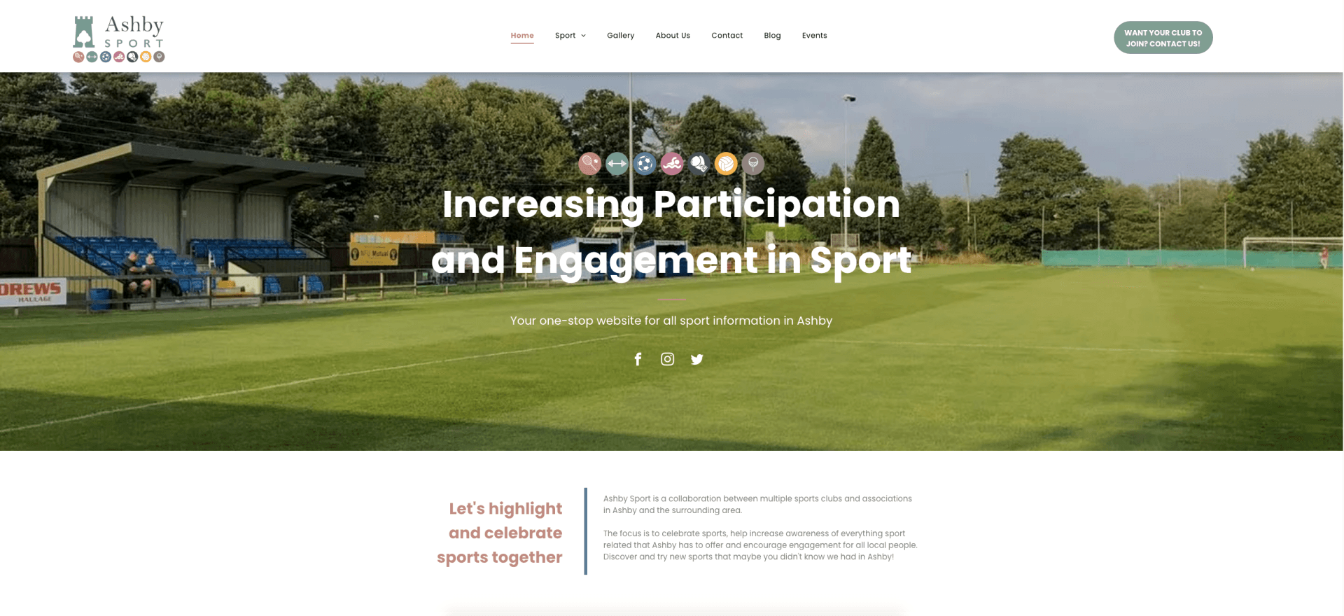 New Website | Ashby Sport | Web Design Agency | Kangaroo UK