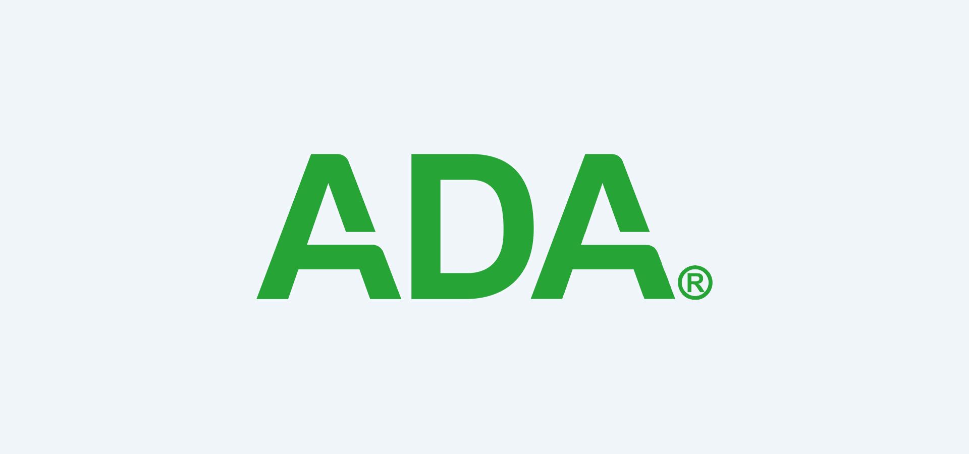 The ada logo is green and white on a white background.