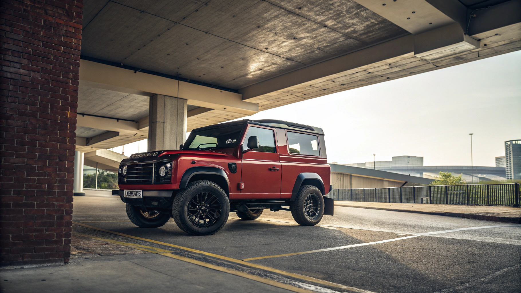 Mid-century modern credenza with a lamp and decorative objects, in a sunlit room.