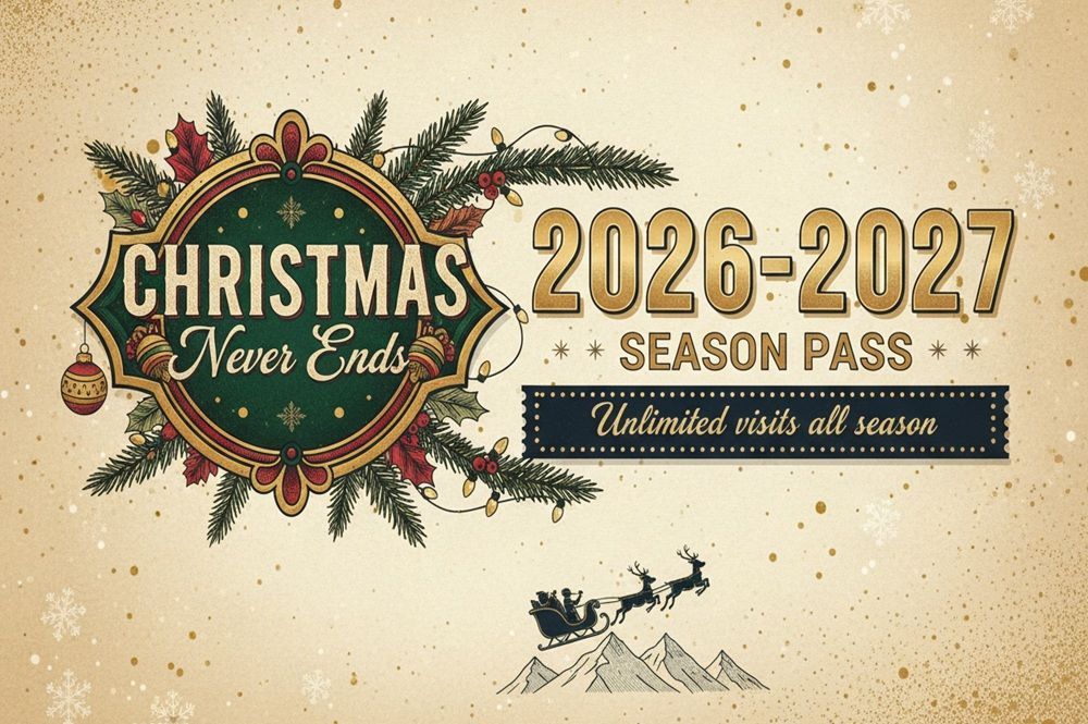 A ticket for a Christmas Never Ends season pass