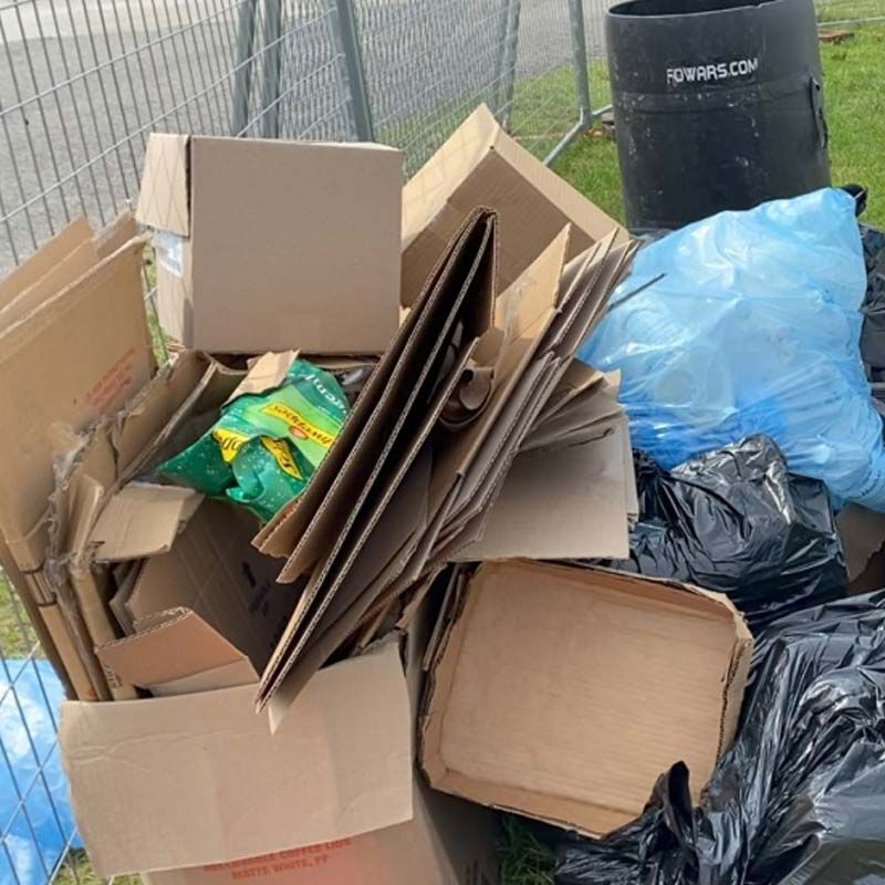 cardboard boxes junk removal