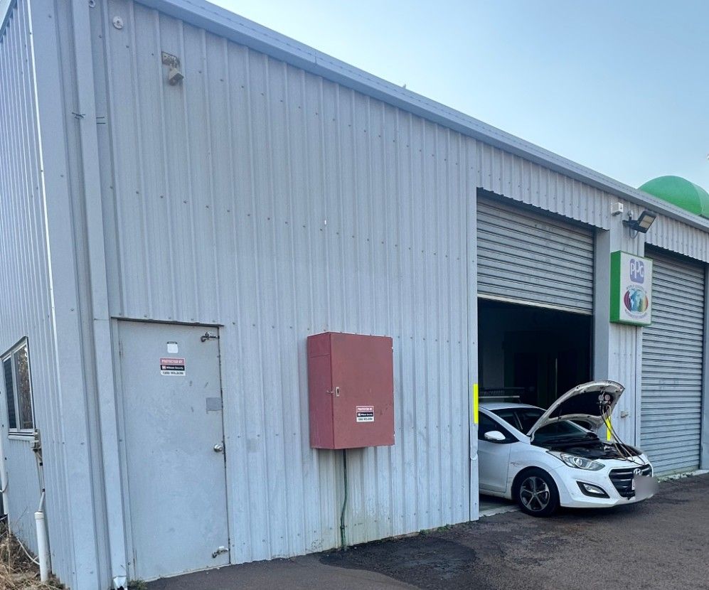 White Car With Open Hood in Front of a Garage — Mudpig Mechanical In Humpty Doo, NT