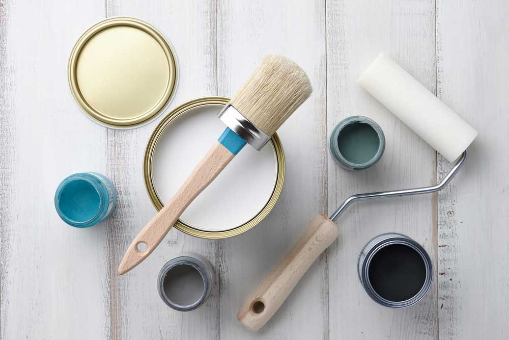 Painting Supplies On White Wooden Table - Painting & Cleaning in Pinelands, NT