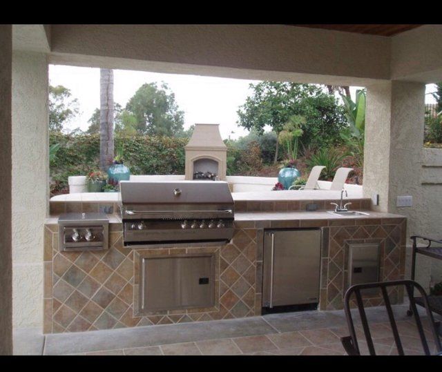 Outdoor grill and cooking area — Huntington Beach, CA — Ken's Handyman Express Inc.