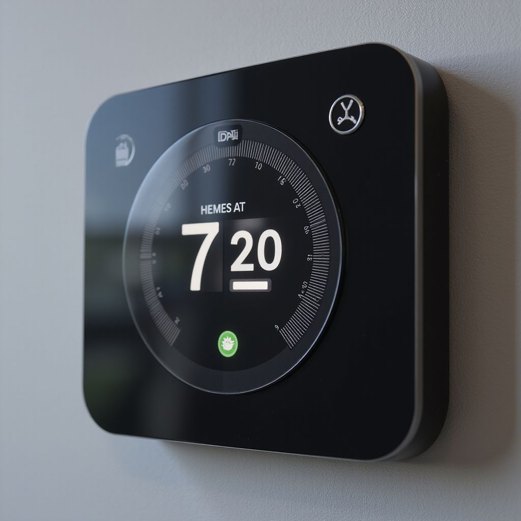 Ingegnere con casco rosso che ispeziona tubazioni e attrezzature industriali, scrivendo su un blocco appunti.