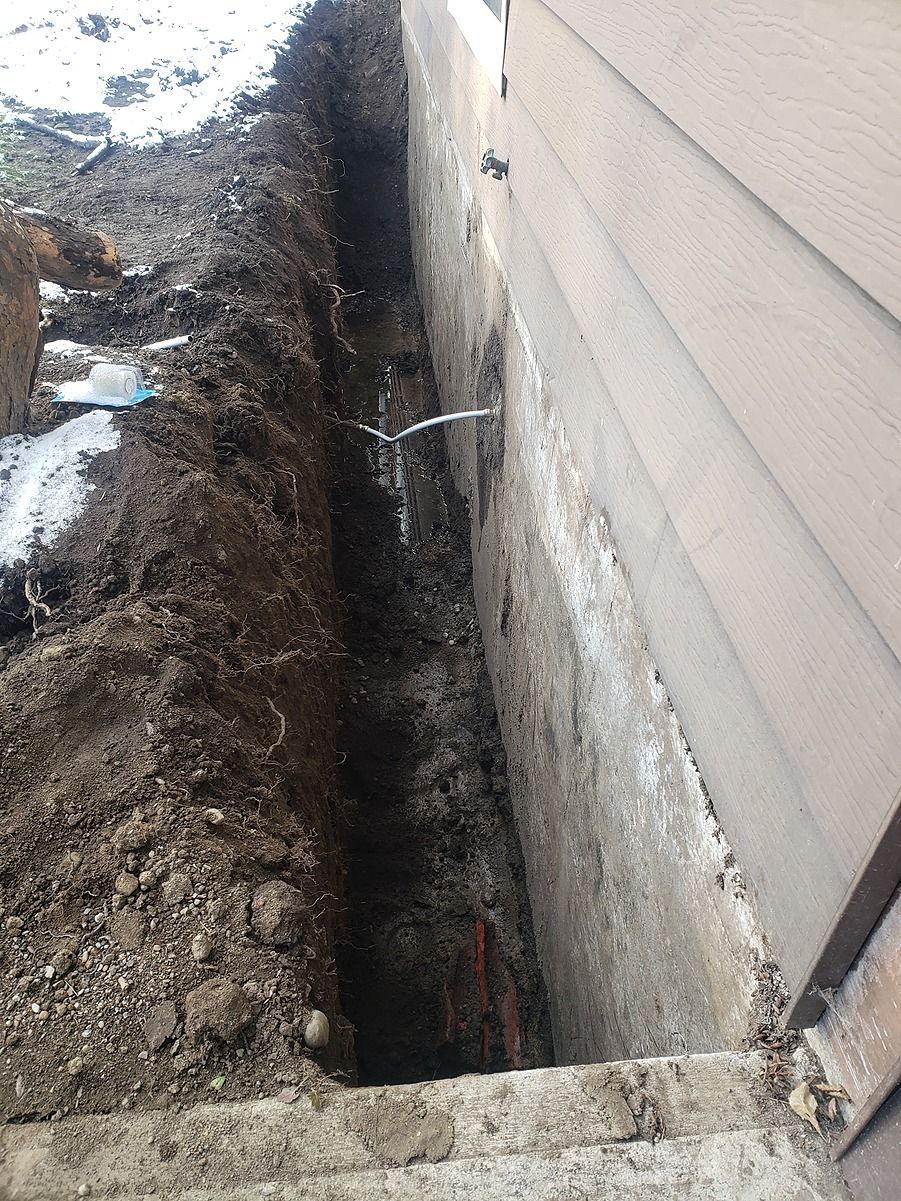 Perimeter drainage replacement