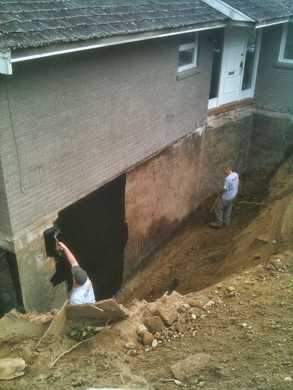 repairing and waterproofing a home foundation