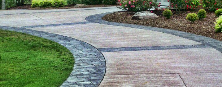 landscaping paved driveway