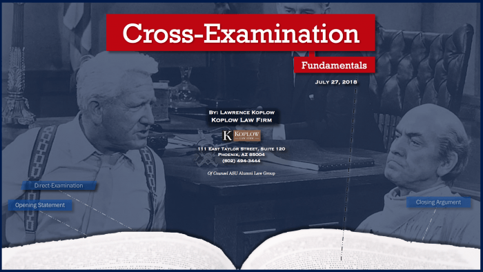 Arizona DUI Cross Examination Fundamentals