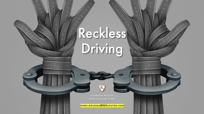 Reckless Driving Criminal Offense in Arizona
