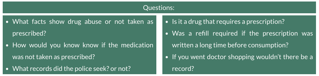 Arizona Prescription Drug DUI | Medication DUI | Arizona Questions