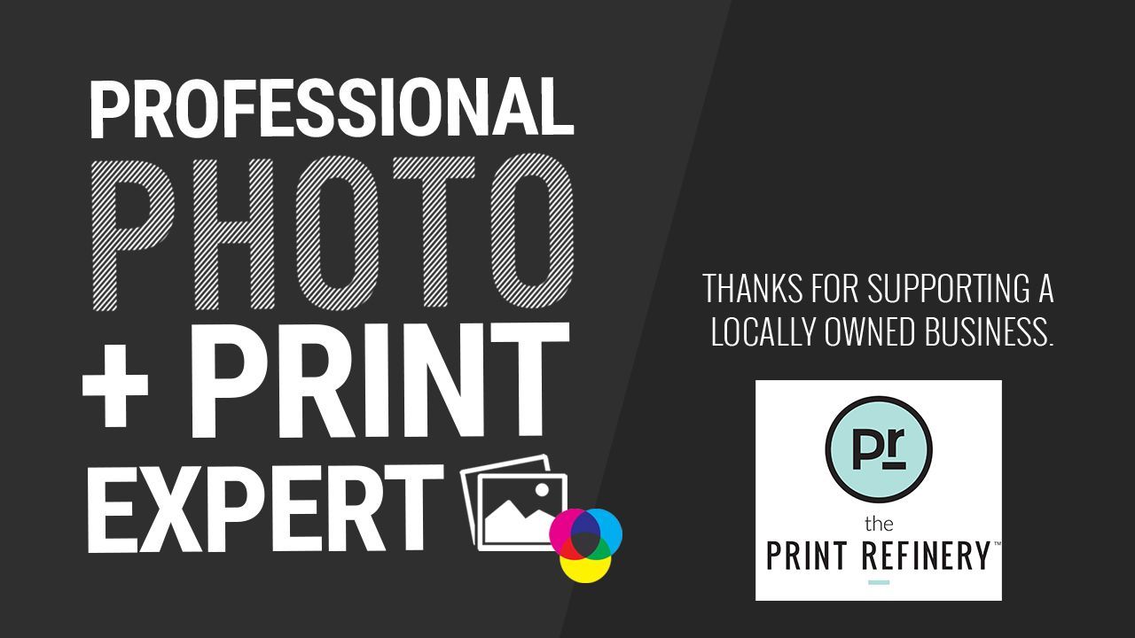 A poster that says professional photo + print expert