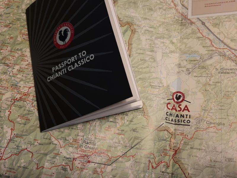 The Chianti Classico wine map
