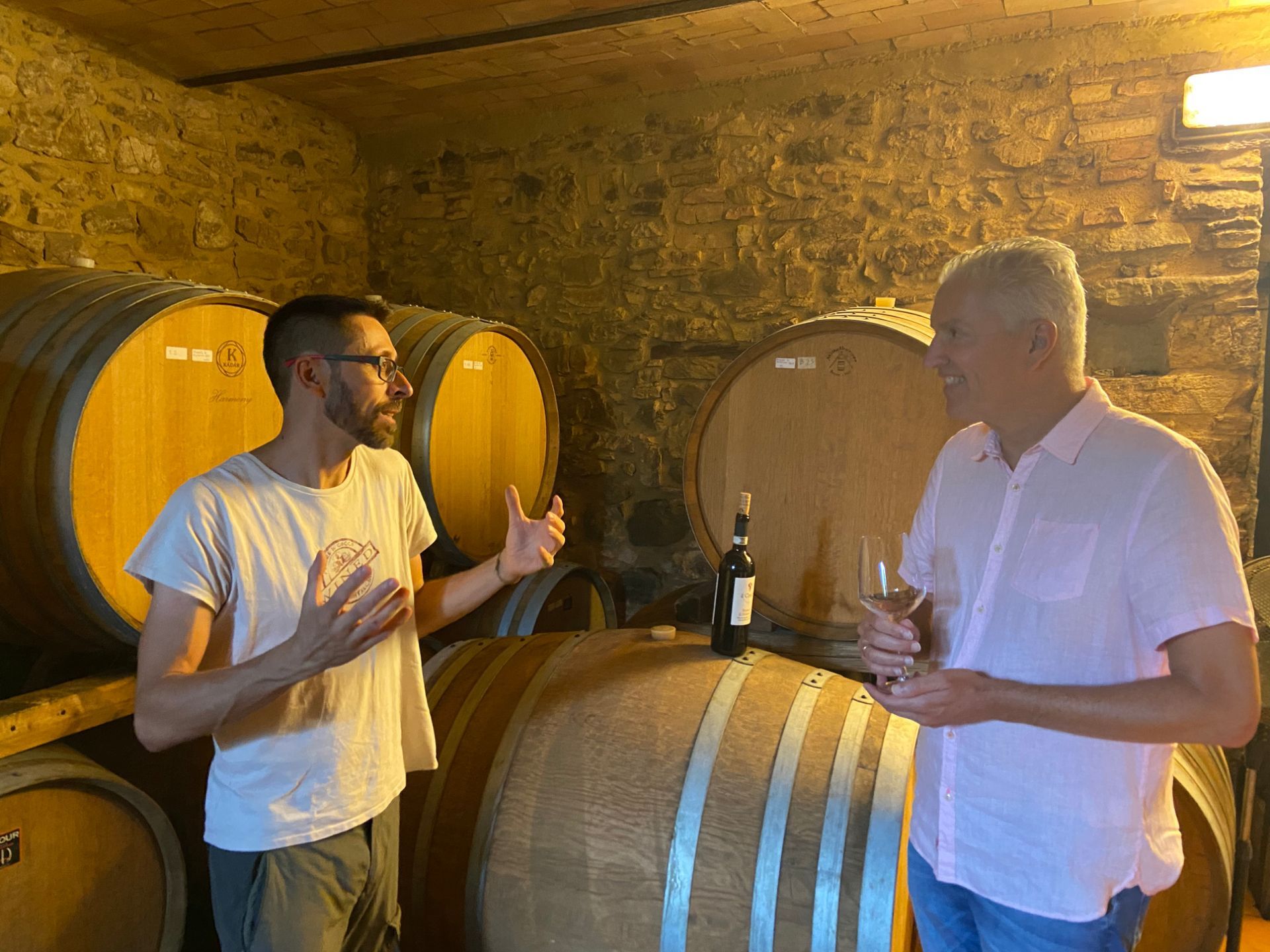 Great wine tasting tour with picnic at Arnaldo Caprai winery in Montefalco with friends and our families